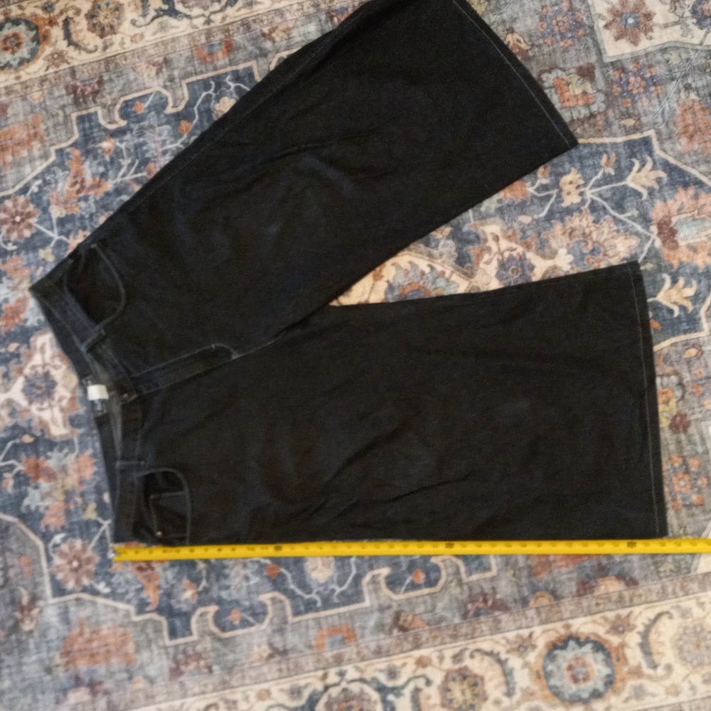 Kikwear jeans, 42waist, black, 42inch leg opening, baggy, soft denim jeans